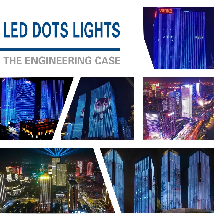 P100 Architectural Lighting Facades Of Buildings Rgbw Led Dot Light