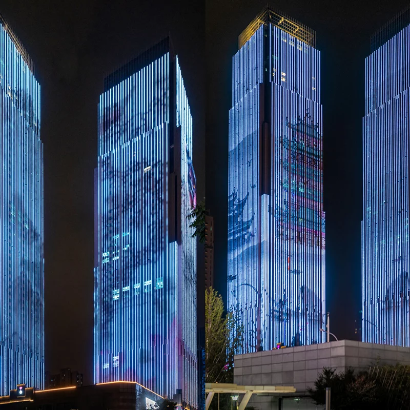 P100 Architectural Lighting Facades Of Buildings Rgbw Led Dot Light