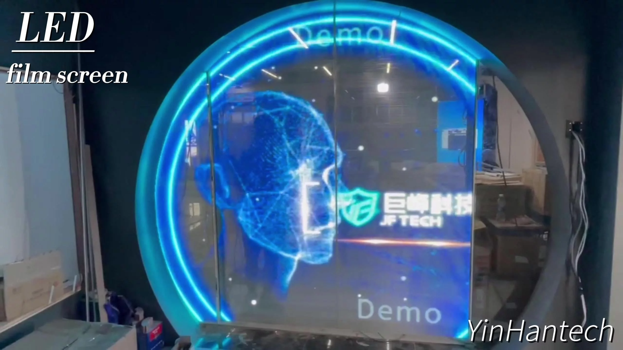 Flexible Led Display Screen On Glass Self